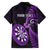 Personalised New Zealand Darts Kid Hawaiian Shirt Happiness Is A Tight Threesome Maori Purple - Wonder Print Shop