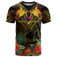 Papua New Guinea Central Province T Shirt Papua Niugini Coat Of Arms With Flag Style - Wonder Print Shop