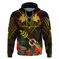 Papua New Guinea Chimbu Province Hoodie Papua Niugini Coat Of Arms With Flag Style - Wonder Print Shop