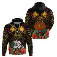 Papua New Guinea East New Britain Province Hoodie Papua Niugini Coat Of Arms With Flag Style - Wonder Print Shop