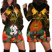 Papua New Guinea East New Britain Province Hoodie Dress Papua Niugini Coat Of Arms With Flag Style - Wonder Print Shop