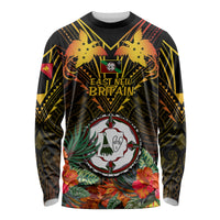 Papua New Guinea East New Britain Province Long Sleeve Shirt Papua Niugini Coat Of Arms With Flag Style - Wonder Print Shop