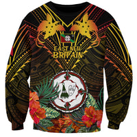 Papua New Guinea East New Britain Province Sweatshirt Papua Niugini Coat Of Arms With Flag Style - Wonder Print Shop