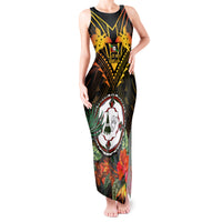Papua New Guinea East New Britain Province Tank Maxi Dress Papua Niugini Coat Of Arms With Flag Style - Wonder Print Shop