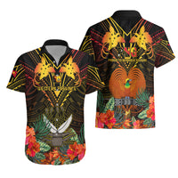 Papua New Guinea Western Province Hawaiian Shirt Papua Niugini Coat Of Arms With Flag Style - Wonder Print Shop