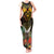 Papua New Guinea Western Province Tank Maxi Dress Papua Niugini Coat Of Arms With Flag Style - Wonder Print Shop