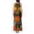 Papua New Guinea Western Province Tank Maxi Dress Papua Niugini Coat Of Arms With Flag Style - Wonder Print Shop