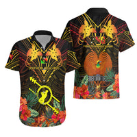 Papua New Guinea Southern Highlands Province Hawaiian Shirt Papua Niugini Coat Of Arms With Flag Style - Wonder Print Shop