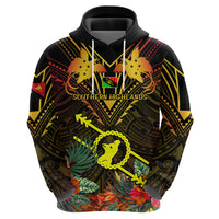 Papua New Guinea Southern Highlands Province Hoodie Papua Niugini Coat Of Arms With Flag Style - Wonder Print Shop