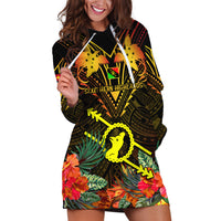 Papua New Guinea Southern Highlands Province Hoodie Dress Papua Niugini Coat Of Arms With Flag Style - Wonder Print Shop