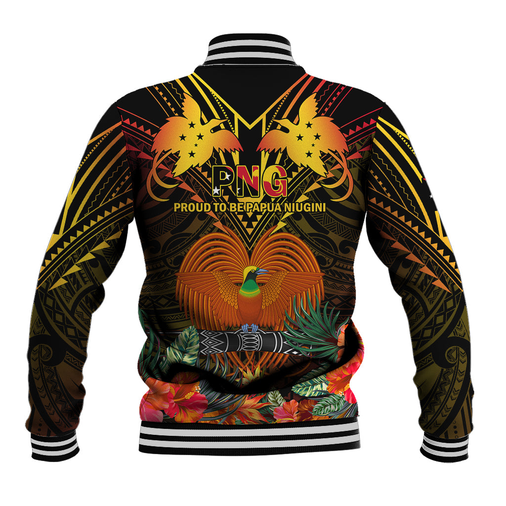 Papua New Guinea Manus Province Baseball Jacket Papua Niugini Coat Of Arms With Flag Style - Wonder Print Shop