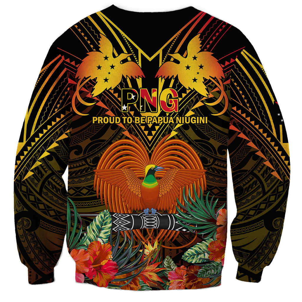 Papua New Guinea Manus Province Sweatshirt Papua Niugini Coat Of Arms With Flag Style - Wonder Print Shop