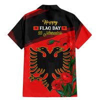 Albania Flag Day Family Matching Mermaid Dress and Hawaiian Shirt Albanian Coat Of Arms With Red Poppy - Wonder Print Shop