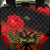 Personalised Albania Flag Day Back Car Seat Cover Albanian Coat Of Arms With Red Poppy - Wonder Print Shop
