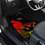 Personalised Albania Flag Day Car Mats Albanian Coat Of Arms With Red Poppy - Wonder Print Shop