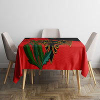 Personalised Albania Flag Day Tablecloth Albanian Coat Of Arms With Red Poppy - Wonder Print Shop