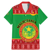 Personalised Mauritania Independence Day Family Matching Mermaid Dress and Hawaiian Shirt Mauritanian Map Mix African Pattern - Wonder Print Shop