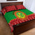 Personalised Mauritania Independence Day Quilt Bed Set Mauritanian Map Mix African Pattern - Wonder Print Shop