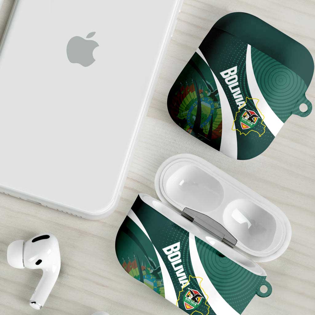 Bolivia Football AirPods Case La Verde Sporty Curves Style - Wonder Print Shop