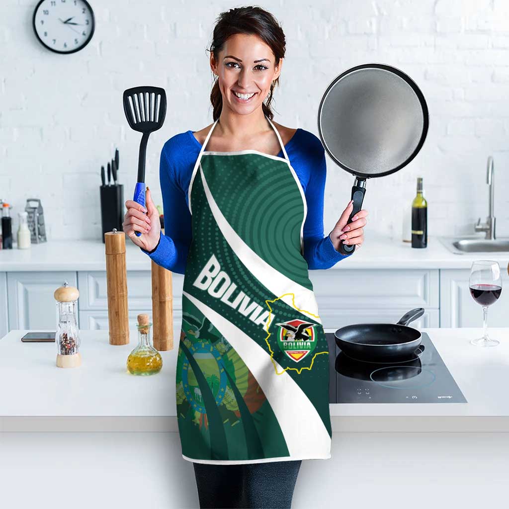 Bolivia Football Apron La Verde Sporty Curves Style - Wonder Print Shop
