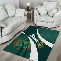 Bolivia Football Area Rug La Verde Sporty Curves Style - Wonder Print Shop