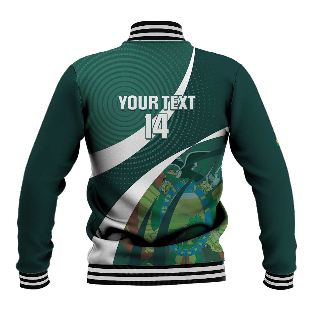 Custom Bolivia Football Baseball Jacket La Verde Sporty Curves Style - Wonder Print Shop
