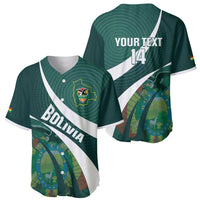 Custom Bolivia Football Baseball Jersey La Verde Sporty Curves Style - Wonder Print Shop