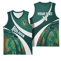 Custom Bolivia Football Basketball Jersey La Verde Sporty Curves Style - Wonder Print Shop