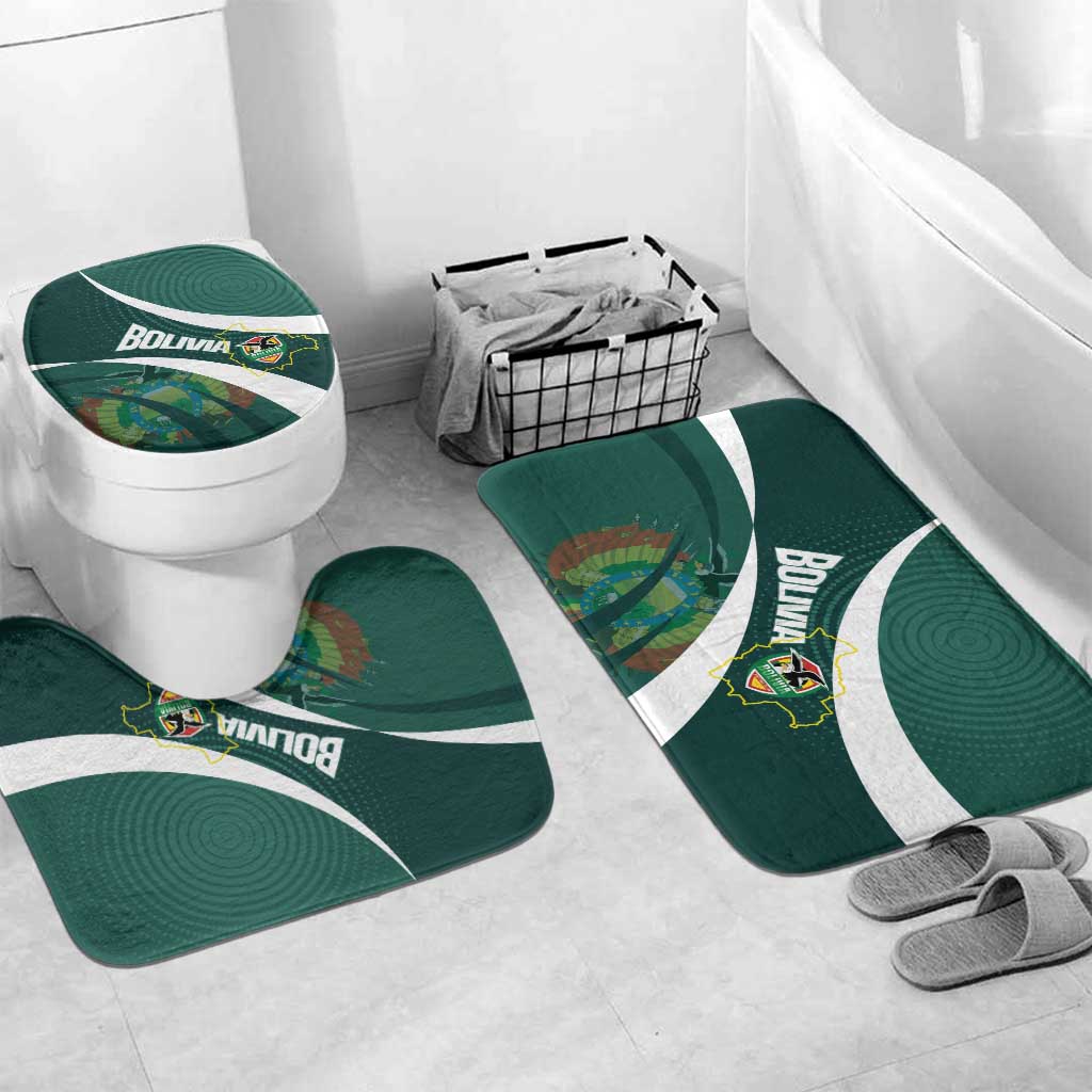 Bolivia Football Bathroom Set La Verde Sporty Curves Style - Wonder Print Shop