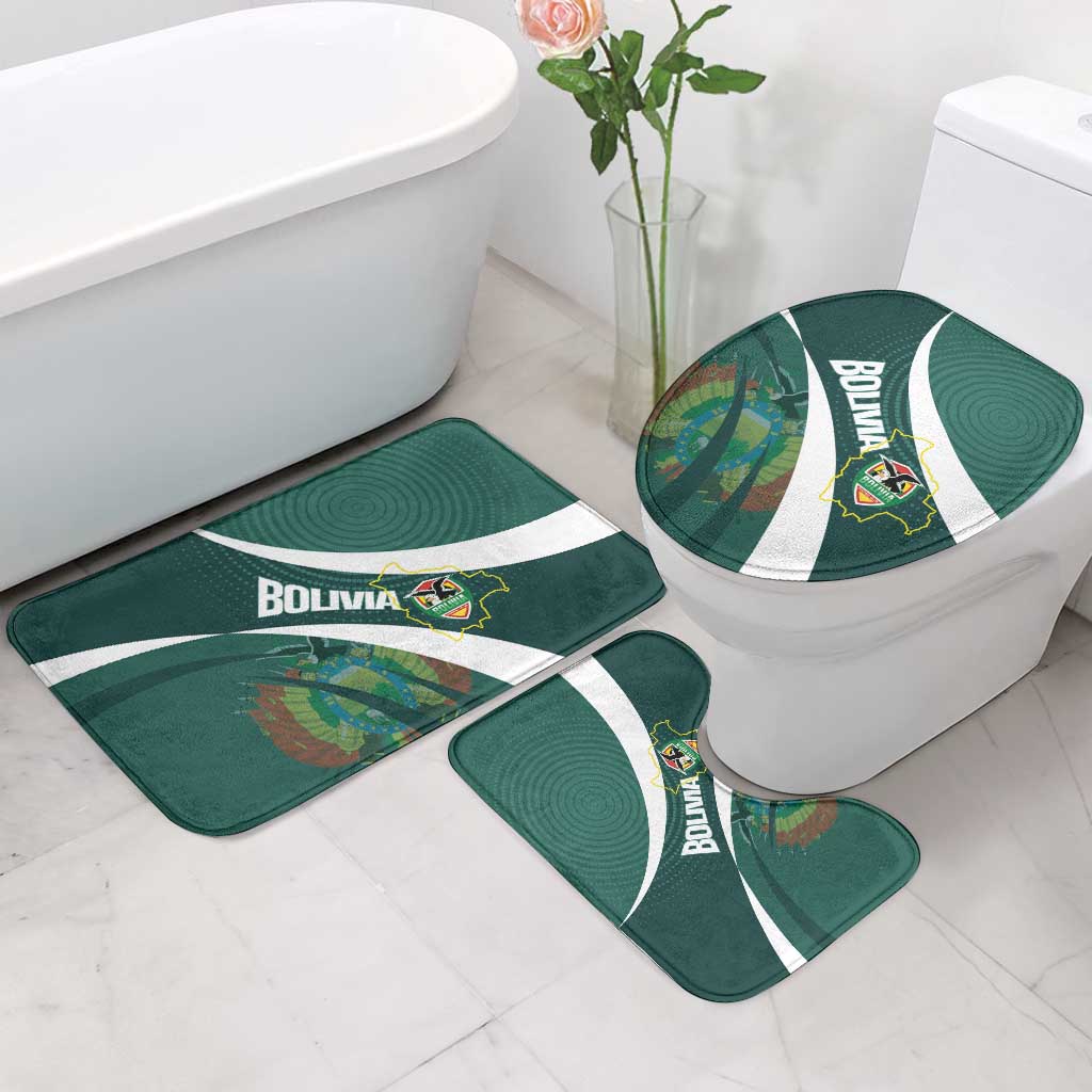 Bolivia Football Bathroom Set La Verde Sporty Curves Style - Wonder Print Shop