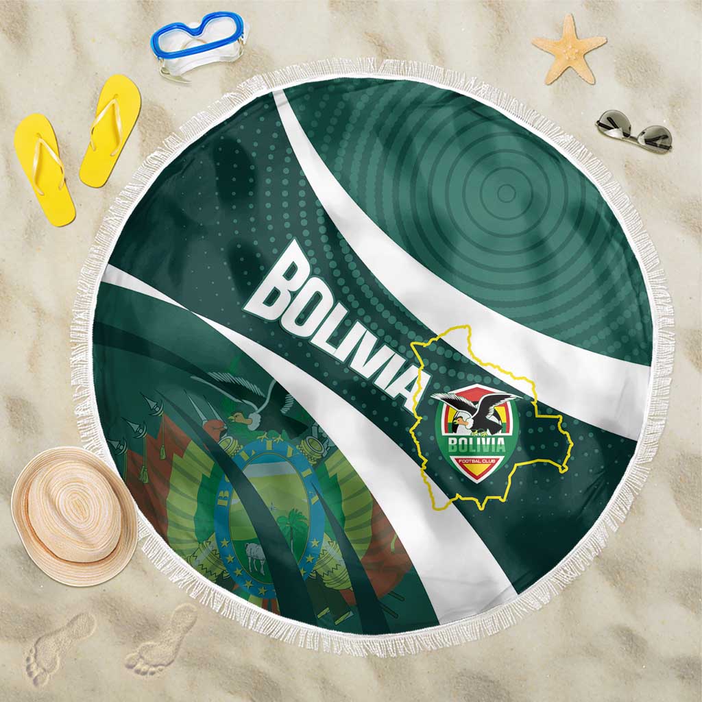 Bolivia Football Beach Blanket La Verde Sporty Curves Style - Wonder Print Shop