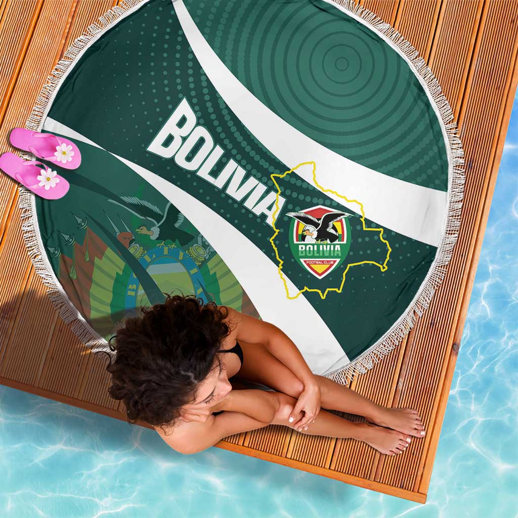 Bolivia Football Beach Blanket La Verde Sporty Curves Style - Wonder Print Shop