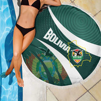 Bolivia Football Beach Blanket La Verde Sporty Curves Style - Wonder Print Shop