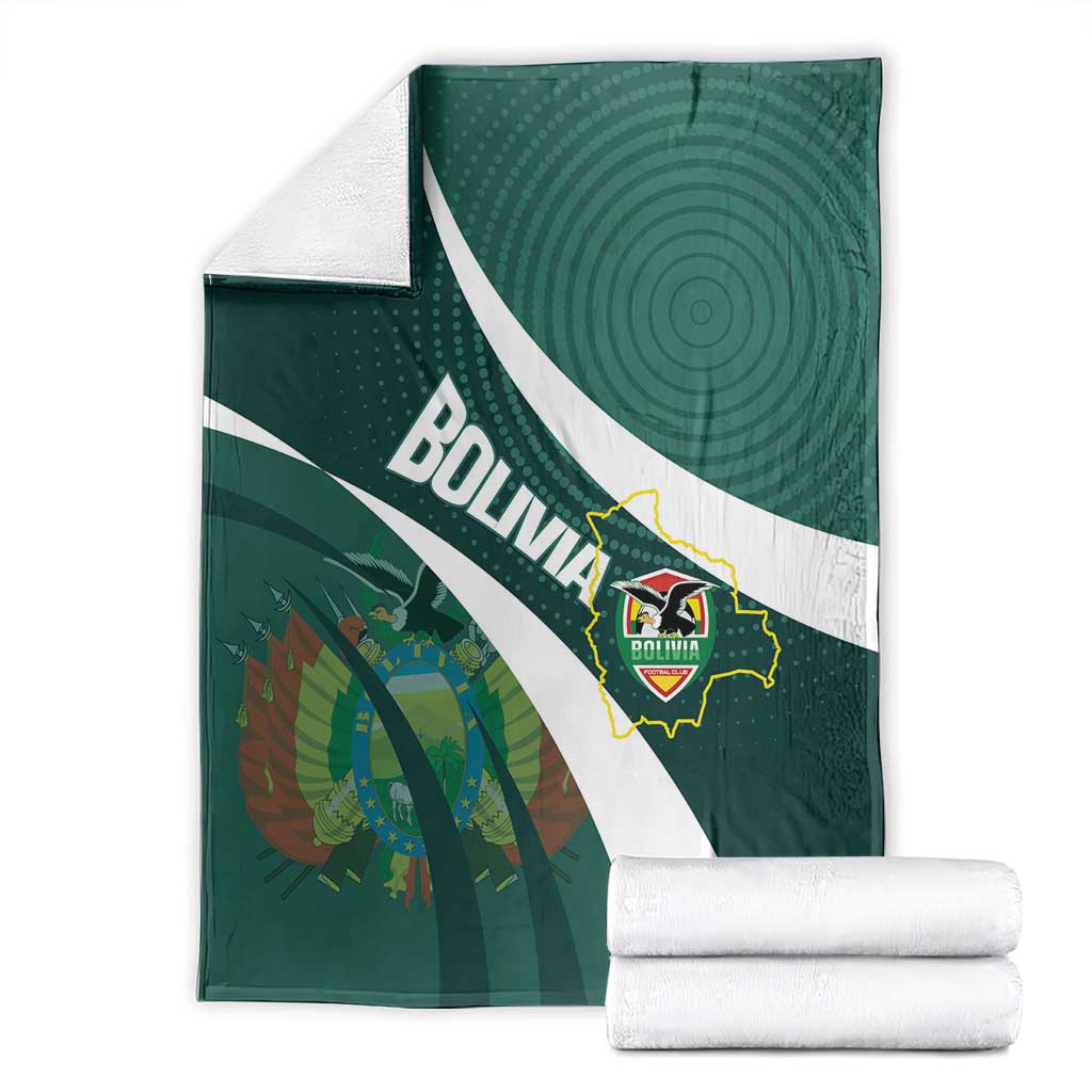 Bolivia Football Blanket La Verde Sporty Curves Style - Wonder Print Shop
