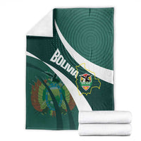 Bolivia Football Blanket La Verde Sporty Curves Style - Wonder Print Shop