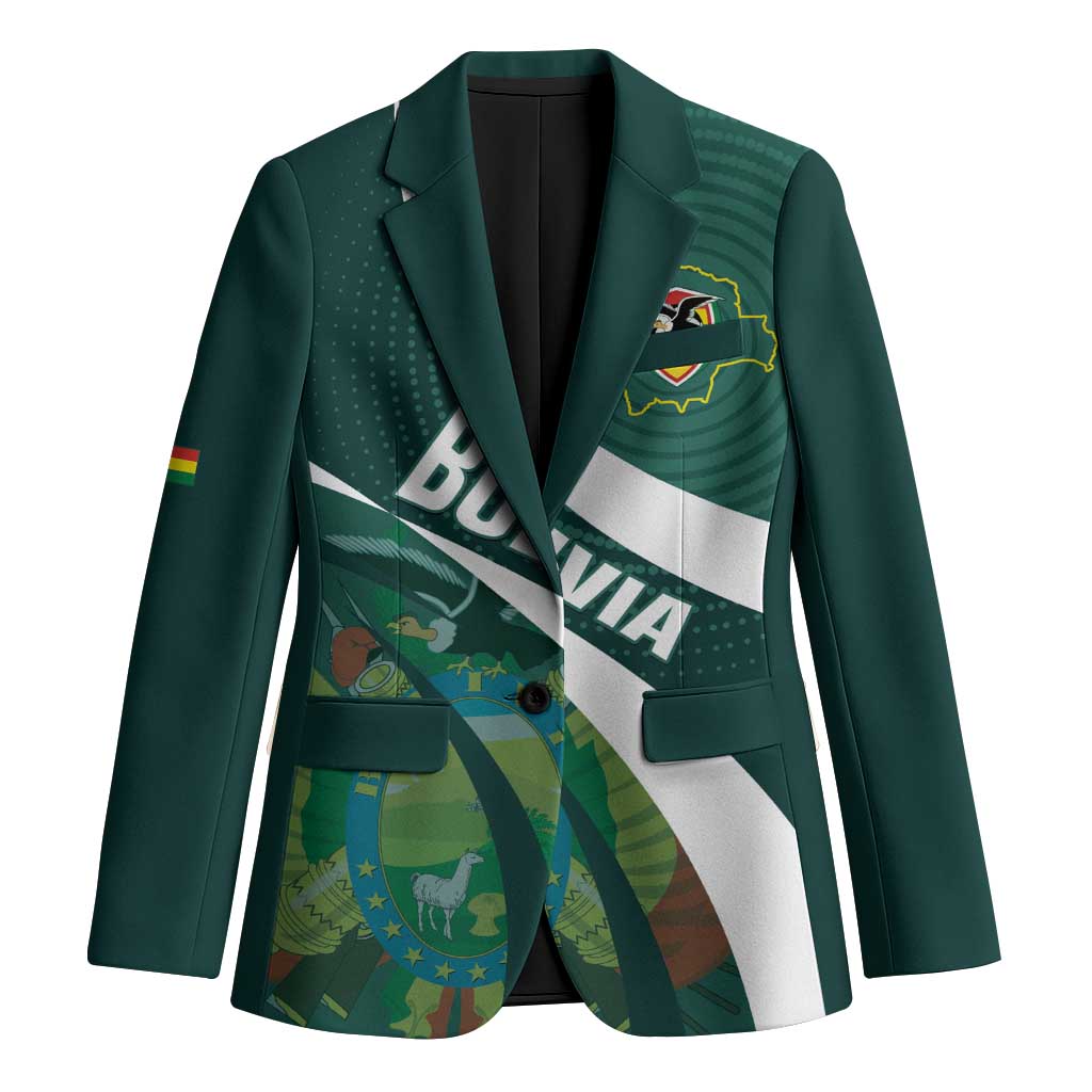 Custom Bolivia Football Blazer La Verde Sporty Curves Style - Wonder Print Shop
