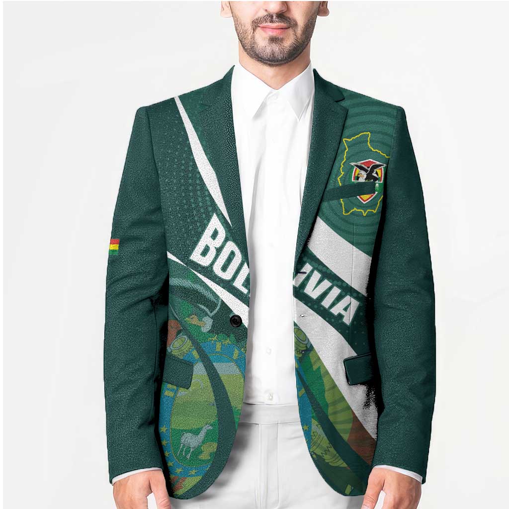 Custom Bolivia Football Blazer La Verde Sporty Curves Style - Wonder Print Shop