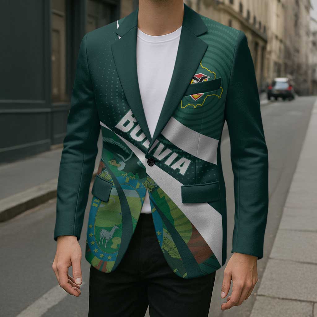 Custom Bolivia Football Blazer La Verde Sporty Curves Style - Wonder Print Shop