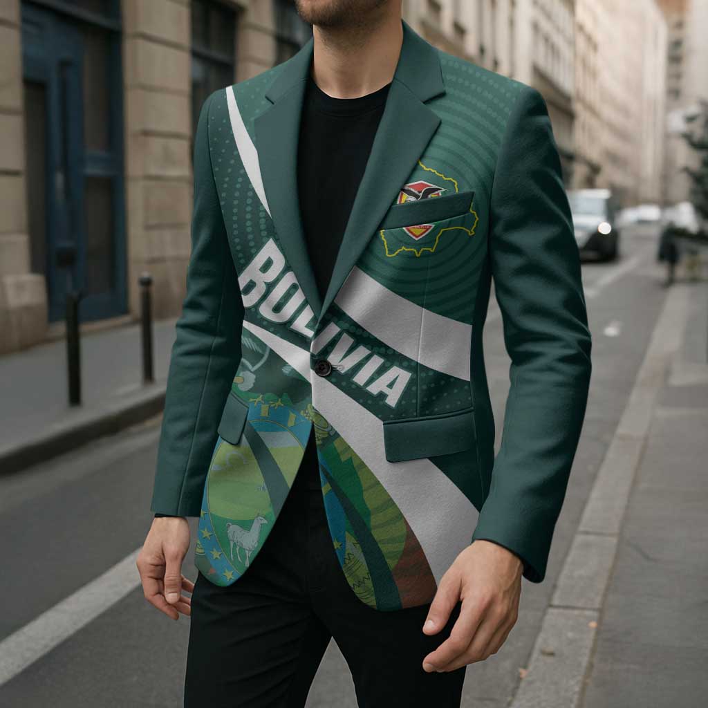 Custom Bolivia Football Blazer La Verde Sporty Curves Style - Wonder Print Shop
