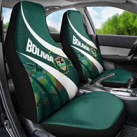 Bolivia Football Car Seat Cover La Verde Sporty Curves Style - Wonder Print Shop