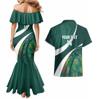 Custom Bolivia Football Couples Matching Mermaid Dress and Hawaiian Shirt La Verde Sporty Curves Style - Wonder Print Shop