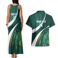 Custom Bolivia Football Couples Matching Tank Maxi Dress and Hawaiian Shirt La Verde Sporty Curves Style - Wonder Print Shop