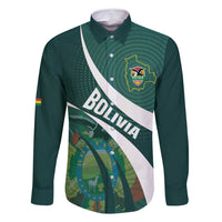 Custom Bolivia Football Family Matching Long Sleeve Bodycon Dress and Hawaiian Shirt La Verde Sporty Curves Style - Wonder Print Shop