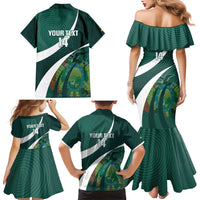 Custom Bolivia Football Family Matching Mermaid Dress and Hawaiian Shirt La Verde Sporty Curves Style - Wonder Print Shop