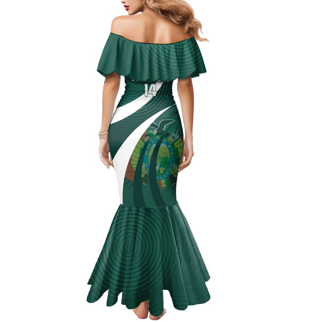 Custom Bolivia Football Family Matching Mermaid Dress and Hawaiian Shirt La Verde Sporty Curves Style - Wonder Print Shop