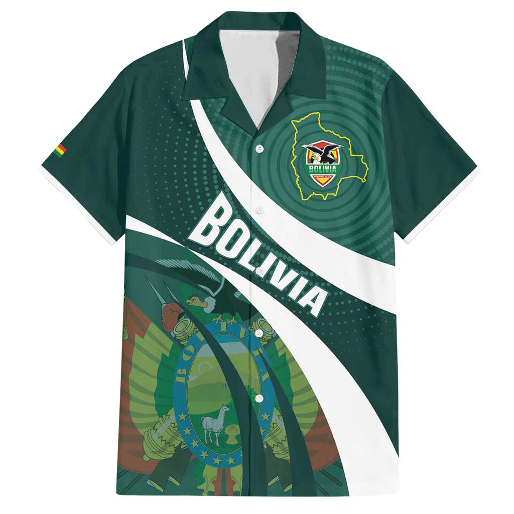 Custom Bolivia Football Family Matching Off Shoulder Maxi Dress and Hawaiian Shirt La Verde Sporty Curves Style - Wonder Print Shop