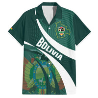 Custom Bolivia Football Family Matching Off Shoulder Maxi Dress and Hawaiian Shirt La Verde Sporty Curves Style - Wonder Print Shop