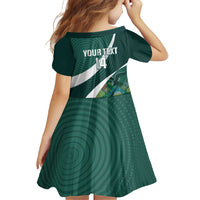 Custom Bolivia Football Family Matching Off Shoulder Short Dress and Hawaiian Shirt La Verde Sporty Curves Style - Wonder Print Shop