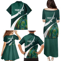 Custom Bolivia Football Family Matching Puletasi and Hawaiian Shirt La Verde Sporty Curves Style - Wonder Print Shop