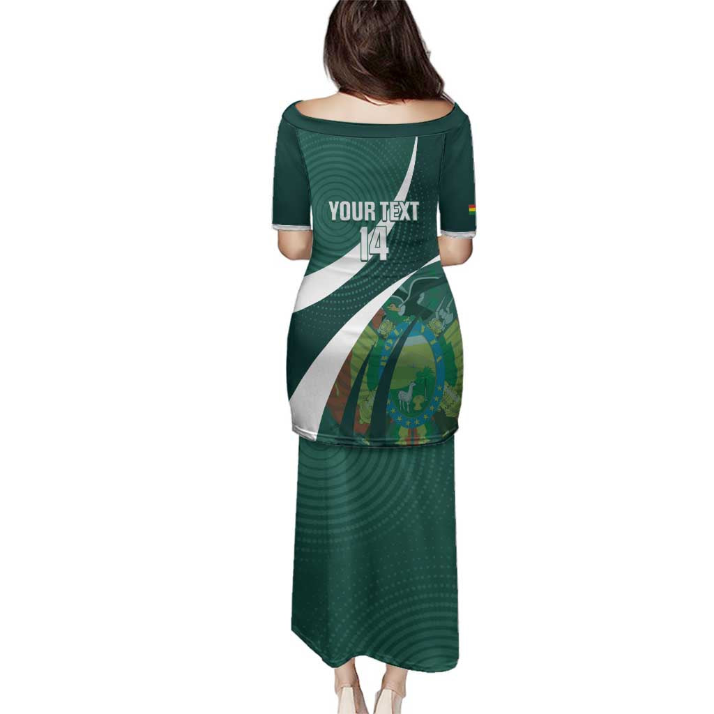 Custom Bolivia Football Family Matching Puletasi and Hawaiian Shirt La Verde Sporty Curves Style - Wonder Print Shop